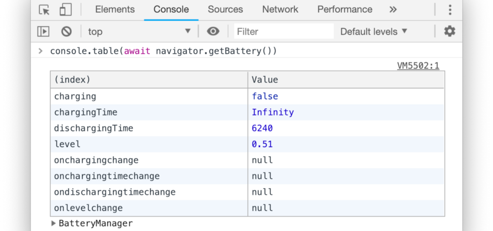 battery 示例 battery 示例